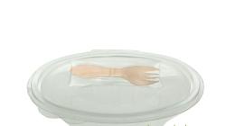 Misky PET s vidlikou vo vieku 370 ml SLV370SP [100ks]