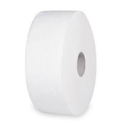 Toaletn papier (Tissue) 2vrstv s rabou biely `JUMBO` O26cm 220m [6 ks] - 60327