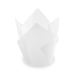 Tulipnov cukrrensk koek (PAP) biely O50 x 85 mm / 16 x 16 cm [100 ks]