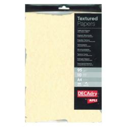 trukturovan papier Pergamen champagne otrhan okraj 95g 10 hrkov