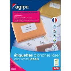 Etikety laser 52,5x29,7mm Agipa A4 100 hrkov