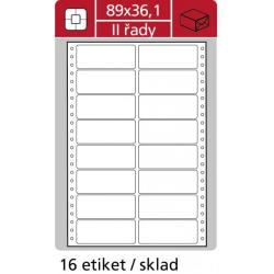 Etikety tabelan 89x36,1mm APLI 2 radov