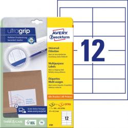 Etikety univerzlne 97x42,3mm Avery A4 25+5 hrkov