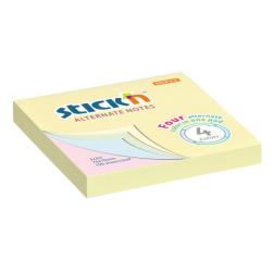 Samolepiaci bloek 76x76mm mix pastelovch farieb
