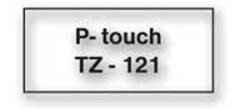 Samolepiaca pska Brother TZe-121 9mm priehadn/ierna