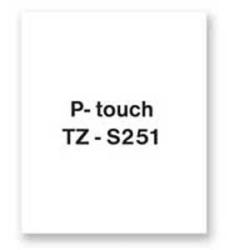 Samolepiaca pska Brother TZe-S251 24mm biela/ierna