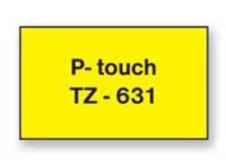 Samolepiaca pska Brother TZe-631 12mm lt/ierna