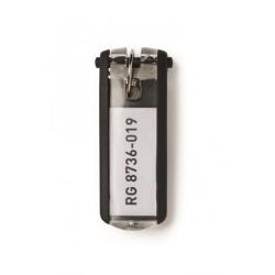 Menovky na ke DURABLE KEY CLIP ierne 6ks