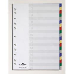 Plastov rozraova DURABLE 20-dielny farebn