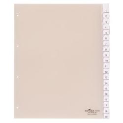 Plastov rozraova DURABLE s vmennmi indexami 20-dielny maxi