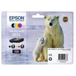 Atramentov npl Epson C13T263640 CMYK multipack 26XL Claria pre XP-600/700 (3x9,7/12,2ml
