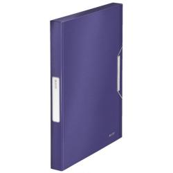 Plastov box s gumikou Leitz Style titnov modr