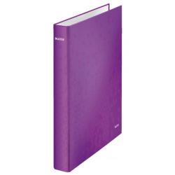 Zaklada 4-krkov Leitz WOW celoplastov 4cm purpurov