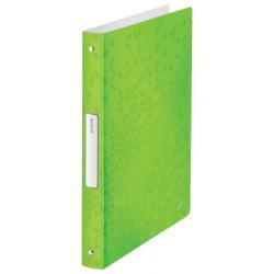 Zaklada 4-krkov Leitz WOW celoplastov 2,57cm metalick zelen