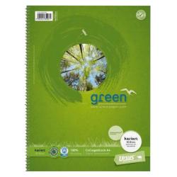 Blok College Format Werk Ursus Green A4 80 listov tvorekov 70g, recyklovan