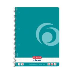 Poznmkov blok College Herlitz A4 80 listov Color Blocking tvorekov baltick modr