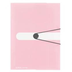 Plastov obal s gumikou Herlitz rose