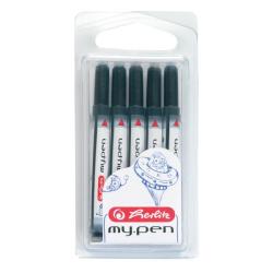 Bombiky do pera Herlitz my.pen 5 ks modr na blistri