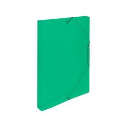 Plastov box s gumikou Karton PP zelen