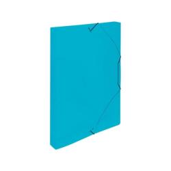 Plastov box s gumikou Karton PP modr