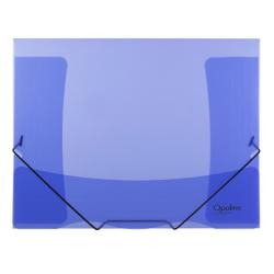 Plastov obal s gumikou Karton PP Opaline modr