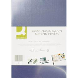 Plastov oblky na krkov vzbu Q-Connect A4 PVC 150mic re