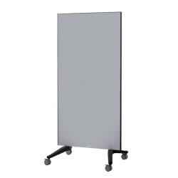 Tabua GLASSBOARD 90x175cm siv na kolieskach