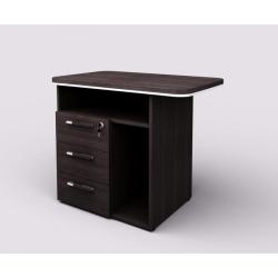 Kontajner prstavn L 3 zsuvky Lenza Wels, nika na PC, 90x76,2x55cm, wenge