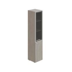 Policov skria Lenza Wels, pnty vpravo, 39,9x196,5x42,5cm, driftwood/siv