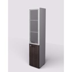 Policov skria Lenza Wels, pnty vpravo, 39,9x196,5x42,5cm, wenge/siv