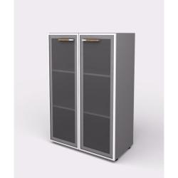 Policov skrinka Lenza Wels, presklen, 79,8x119,5x42,5cm, merano/siv