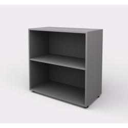 Skria otvoren nzka 1 polica Lenza Wels, 79,8x80x40,4cm, siv