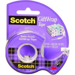 Lepiaca pska Scotch na dareky 19mm x 7,5m s dipenzorom