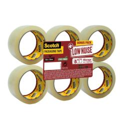 Baliaca pska Scotch s tichm odvjanm, neobsahuje PVC, transparentn, 48mm x 50m, 6 roli