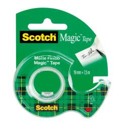 Lepiaca pska Scotch Magic neviditen popisovaten 19mm x 7,5m s dispenzorom