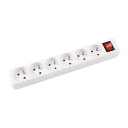 Predlovac kbel Office Products so 6 zsuvkami s vypnaom 3m