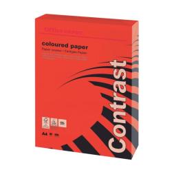 Farebn papier Office Depot A4, intenz. erven, 80 g/m2