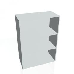 Policov skria Drive, 80x111x40 cm, siv