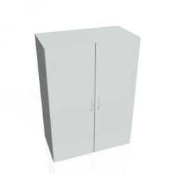 Policov skria Drive, 80x111x42 cm, siv/siv