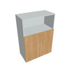 Policov skrinka Drive, 80x111x42 cm, dub/siv