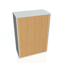 Policov skria Drive, 80x111x40 cm, buk/siv, zmok