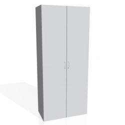 atnkov policov skria Drive, 80x185x42 cm, siv/siv