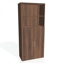 Policov skria Drive, 80x185x42 cm, orech/orech