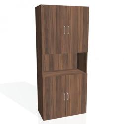 Policov skria Drive, 80x185x42 cm, orech/orech