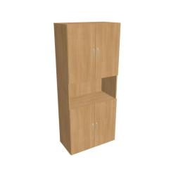 Policov skria Drive, 80x185x42 cm, dub/dub