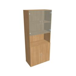 Policov skria Drive, 80x185x42 cm, dub/dub