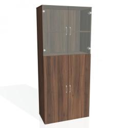 Policov skria Drive, 80x185x42 cm, orech/orech