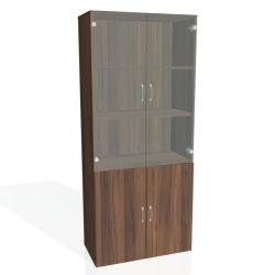 Policov skria Drive, 80x185x42 cm, orech/orech