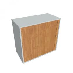 Policov skria Drive, zmok, 80x74x40 cm, jela/siv