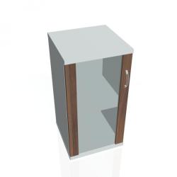 Policov skria Strong L, 40x76,8x40 cm, orech/siv